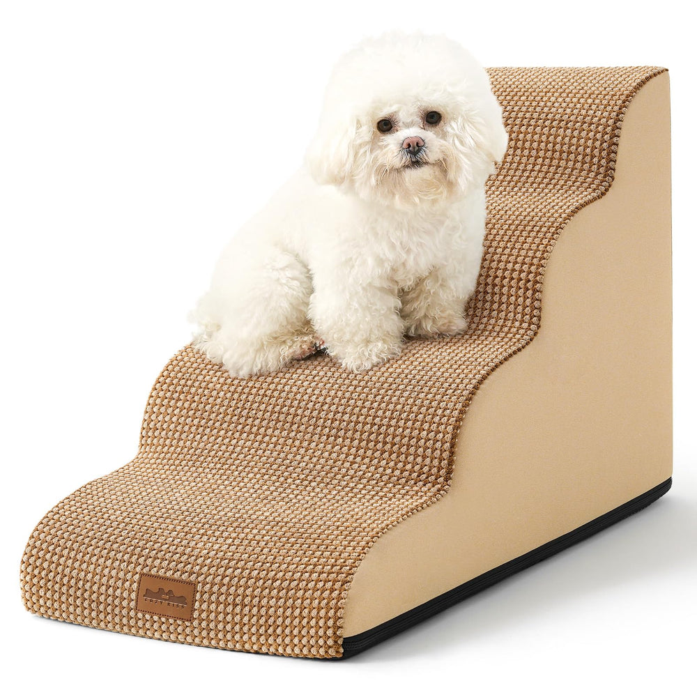 COZY KISS escaleras para perros pequeños curvadas brindan apoyo cómodo.