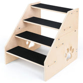 CozyLazy escaleras para perro, vista frontal, estabilidad fiable para mascotas