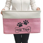 CPAKOWLGOO caja de juguetes para perros plegable, mantiene el salón limpio