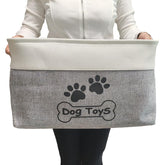 CPAKOWLGOO gran cesta de juguetes para perros mantiene la forma para un hogar ordenado