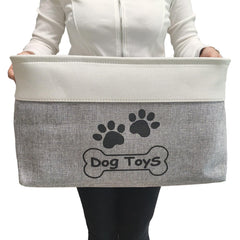 CPAKOWLGOO gran cesta de juguetes para perros mantiene la forma para un hogar ordenado
