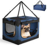 Crazydeer jaula blanda para perros pequeños 24 pulgadas, ideal para viaje cómodo.