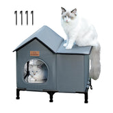 Crispedia Casa para Gatos: protección contra la lluvia para felinos al aire libre.
