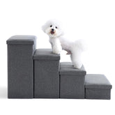 Crispedia escalera para perros pequeños con almacenamiento, ideal para subir a la cama.