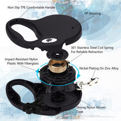 Gancho 360 grados inoxidable de Crown Paws para rotación suave.