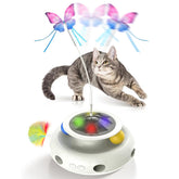 CSD Juguete automático para gatos con mariposa flotante, estimula caza y juego.