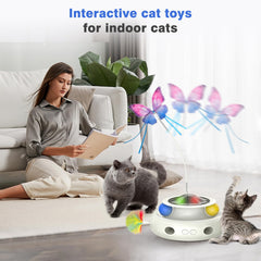 CSD Juguete automático con pluma de emboscada para gatos curiosos.
