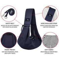 CUBY Sling con bolsillos grandes para llevar teléfono y llaves durante salidas.