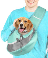 Cuddlissimo! portamascotas frontal-teal: mantiene a la mascota cerca durante paseos