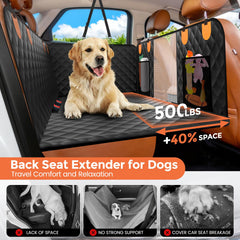 cuiofree cobertor-impermeable para asiento trasero, protege contra manchas y arañazos.