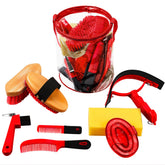 Cunhill kit de cuidado de caballos con bolsa de transporte para organización.
