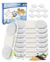 Cunina filtro repuesto 8 pack WF120 para agua de mascotas, alto caudal.