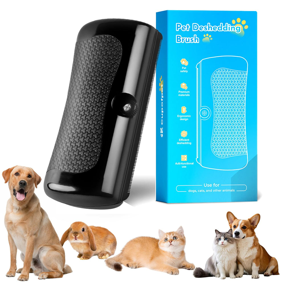 Cupofpet cepillo quita-pelo pro 2.0 para perros y gatos, eliminación suave