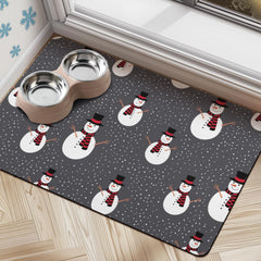 Cuslnox tapete para comida de perro absorbente y fácil de limpiar.