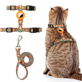 CUSOZWO arnés ajustable de nylon para gatos, paseo cómodo y seguro.