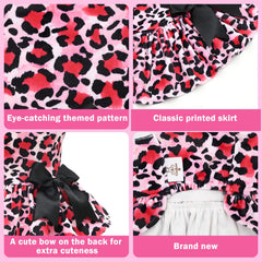 Vestido CuteBone para perro pequeño, vista trasera con lazo, toque elegante
