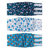 CuteBone banda abdominal para perro macho XL, vista frontal, ajuste cómodo entre paseos.