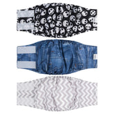 CuteBone bandas barriga para perro macho, diseño cómodo y reutilizable.