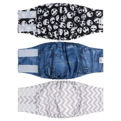 CuteBone bandas barriga para perro macho, diseño cómodo y reutilizable.