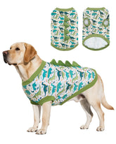 CuteBone camiseta dinosaurio para perro, espalda con espigas, ideal para paseos divertidos.