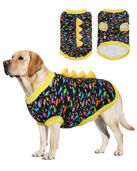 CuteBone camiseta dinosaurio para perro mediano con estampado frontal, ideal para paseos diarios.