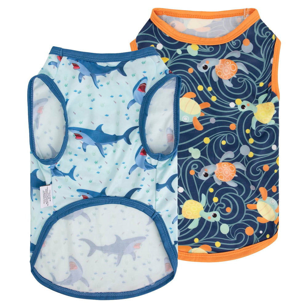 cutebone camisetas para perro par rayas: estilo fresco para paseos diarios