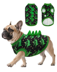 CuteBone disfraz dinosaurio para perro, frontal, cómodo para uso diario.