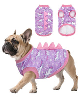 CuteBone disfraz dinosaurio para perro, frontal: comodidad diaria en tela suave y elástica.