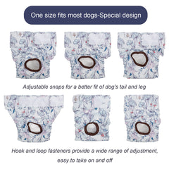 CuteBone pañales para perros, exterior impermeable, previenen filtraciones y manchas en superficies.
