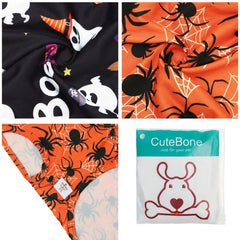 Camiseta CuteBone Halloween para perro con calabaza, cómoda para paseos diarios