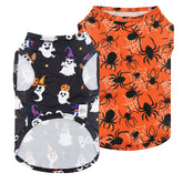 Camiseta CuteBone Halloween con rayas para perro, suave y transpirable para paseos
