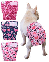 CuteBone pañales para perras sin cola con capa exterior impermeable para evitar filtraciones.