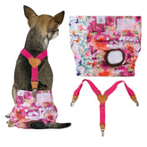 CuteBone pañales para perros con suspensor, protección durante paseos.