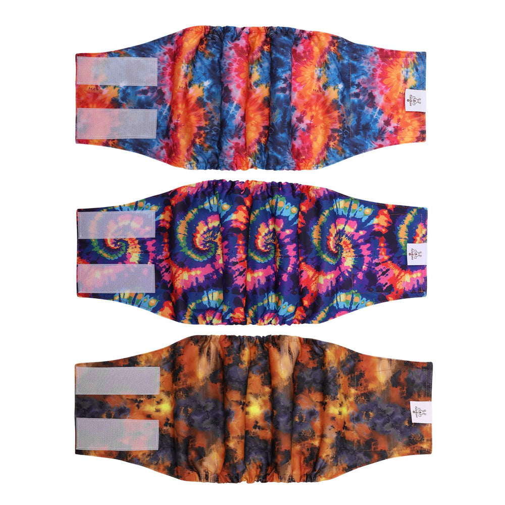 Pañales CuteBone para perro macho con banda abdominal ajustable para mayor comodidad.
