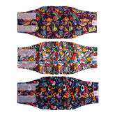 CuteBone pañales para perro macho negro, set de 3, ideales para entrenamiento y comodidad.