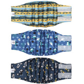 CuteBone pañales para perros machos, diseño 3-pack para combinar estilos y comodidad
