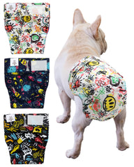 Pañales CuteBone para perros femeninos sin hueco de cola, evitan fugas y derrames.