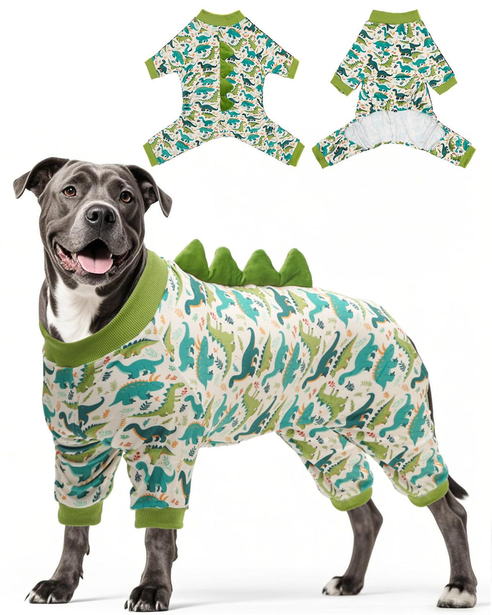 CuteBone pijama dinosaurio para perros, tejido elástico suave y movimiento sin restricciones