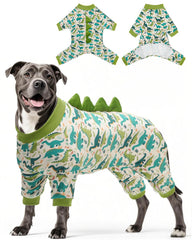 CuteBone pijama dinosaurio para perros, tejido elástico suave y movimiento sin restricciones
