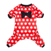 CuteBone pijama para perro, vista frontal, suave y cómodo para dormir.