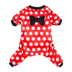 CuteBone pijama para perro, vista frontal, suave y cómodo para dormir.