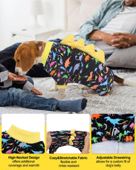 CuteBone Pijama para perro pequeño, frente, tela suave que cuida la piel.