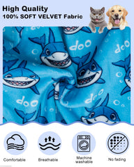 CuteBone Pijama tiburón para perro, tejido elástico cómodo para movilidad.