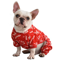 CuteBone pijamas-perro Navidad suaves y extensibles para movimiento cómodo.