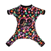 CuteBone pijamas para perro pequeño, frente, comodidad para descansar en casa.