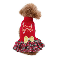 CuteBone suéter con lazo brillante y pedrería, realza la ternura.