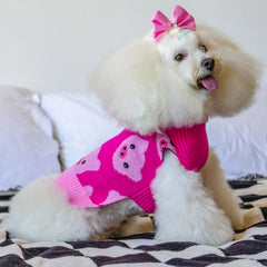Suéter CuteBone con cuello alto para perro, calor en días fríos.