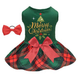 CuteBone vestido de malla para perro pequeño, ideal para Navidad y fiestas.