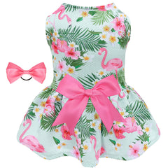 CuteBone vestido malla para perro talla pequeña, ideal para paseos veraniegos y fotos