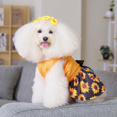 CuteBone vestido para perro malla confort, tela suave y transpirable durante todo el día.